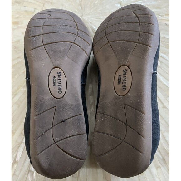 Earth Origins Shoes Nubuck Flex Flat Slip On Stretch Comfort Cushion Blue Fara 8 - Picture 5 of 5